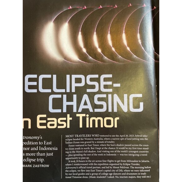 Astronomy Magazine Sept  2023  VOL 51 No 9 Special Total Solar Eclipse Special u - Picture 9 of 10